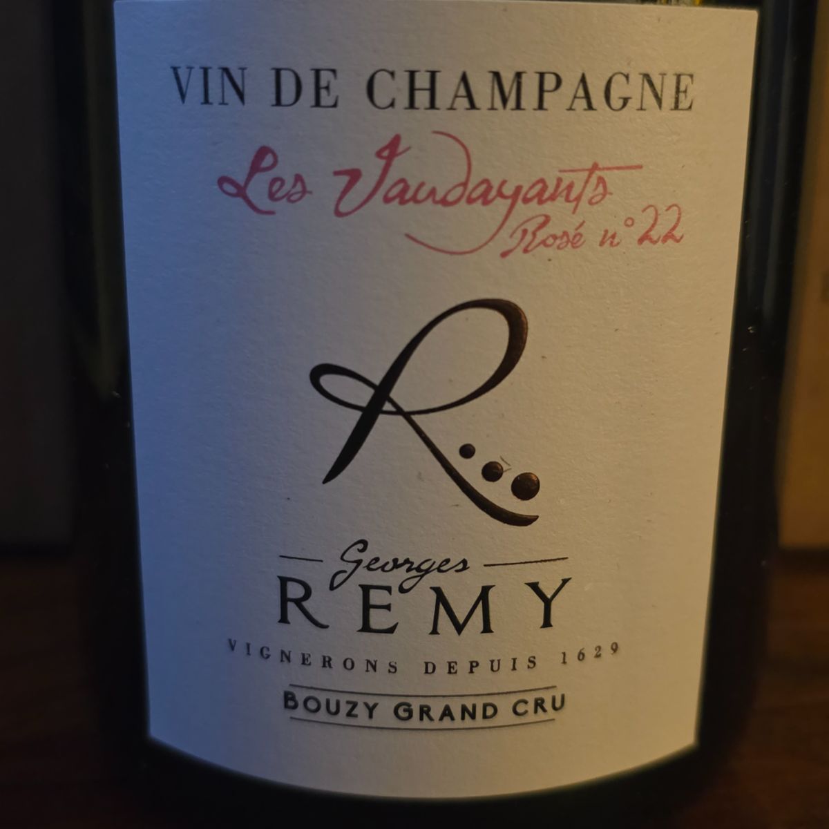 Georges Remy Les Vaudayants Rosé No. 22